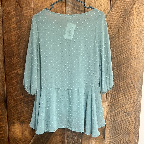 NWT Teal swiss dot swing top - Picture 5 of 7